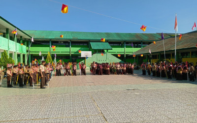 Organisasi Pramuka MTsN 1 Bone Jadi Penyelenggara LKP2M