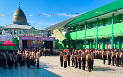 Pembukaan Pelaksanaan LKP2M Di MTsN 1 Bone Tingkat MI/SD Se-Kabupaten Bone